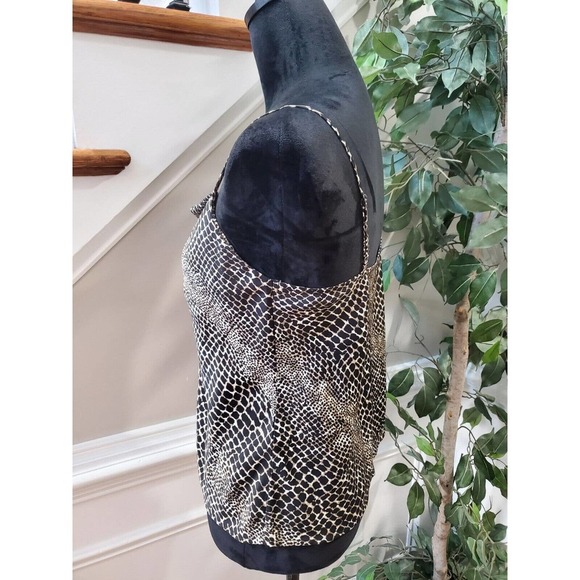 Banana Republic Women's Multicolor Snack Print Square Neck Sleeve Top Blouse PS - Picture 6 of 9